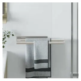 vidaXL Handtuchhalter Silber 40 x 9 x 4 cm