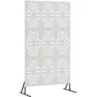 vidaXL Sichtschutz 100 x 50 x 180 cm Grau Stahl