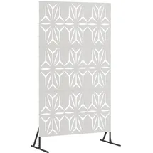 vidaXL Sichtschutz 100 x 50 x 180 cm Grau Stahl
