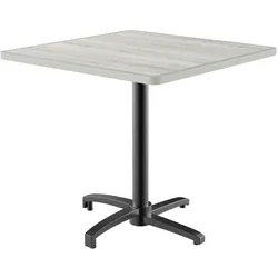 Gastro Outdoor Terrassentisch Rene | klappbar | 80x80 cm | Resalit Eiche Hell