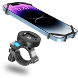 Cozycase Universal Handyhalterung Fahrrad/Motorrad [EIN Knopf Entriegeln+Auto Lock] Bike Phone Holder/Mount/Lenker Handyhalter for iPhone 15 14 13 12 11 Pro Max/XR/XS/X/8/7 und 4.7 bis 6.8 Zoll Handy