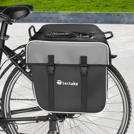 Tectake Georg Fahrradtasche Satteltasche schwarz
