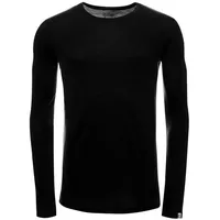 Kaipara - Merino Sportswear Unterhemd Merino Herren-Unterhemd Slimfit 150g light (1-St) aus reiner Merinowolle Made in Germany schwarz L