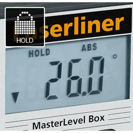 LASERLINER Digitale Wasserwaage MasterLevel Box Schwarz/Grau 0,06 m