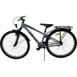 tpfsports Cross Kinderfahrrad - Jungen - Rücktritt + Handbremse - 26 Zoll - Grau