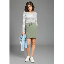 KangaROOS Jerseyrock Damen Wickeloptik Khaki 48