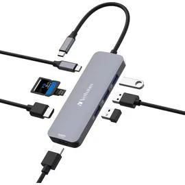 Verbatim USB-C Pro Multiport Hub CMH-08, USB-C 3.0 [Stecker] (32151)