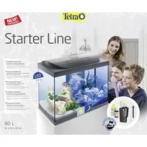 Tetra Starter Line 80,0 l Komplettaquarium Zubehör Schwarz
