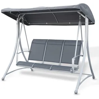 Hecht Hollywoodschaukel Grau 3-Sitzer