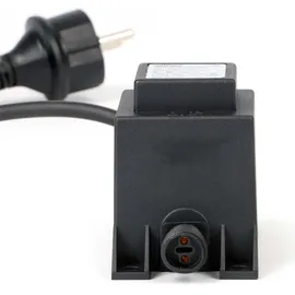 Wiltec SunSun Netzteil JBA48V-12-1670U 12 V 1670 mA, 2-poliger Netzadapter mit Niedervolt-Stecksystem, Transformator IP68 für Teichbeleuchtung und Garten