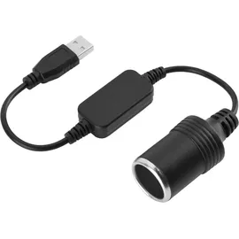 Sxhlseller USB auf Zigarettenanzünder Adapter, USB Anschluss auf 12 V Auto Zigarettenanzünder, Weiblicher Stromwandler, Geeignet für Fahrrekorder, Autoladegerät