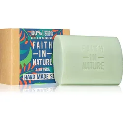 Faith In Nature Hand Made Soap Aloe Vera natürliche feste Seife mit Aloe Vera 100 g