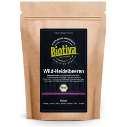 Biotiva Wild Heidelbeeren Pulver Bio 150 g