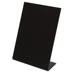 DECOR SERVICE Tisch-Kreidetafeln, PVC, schwarz, ca. 14.8x21cm, DIN A5, 3 Stk.