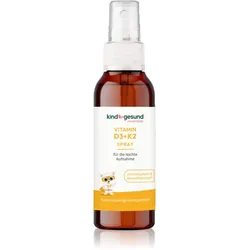Kindgesund Vitamin D3 + K2 Spray für Kinder Spray für eine einwandfreie Funktion des Organismus 25 ml