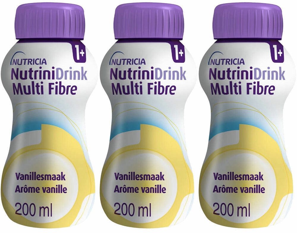 NutriniDrink Multi Fibre Vanille 3x200 ml solution(s)