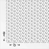 Alfer Rundlochblech Aluminium eloxiert