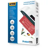 Fellowes Laminierfolien A4 175 Mikron (2 x 175 mic), glänzend, 100 Stück