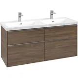 Villeroy & Boch Waschbeckenunterschrank Subway 3.0 4 Auszüge 127,2 x 57,9 x 46,2 cm Arizona Oak