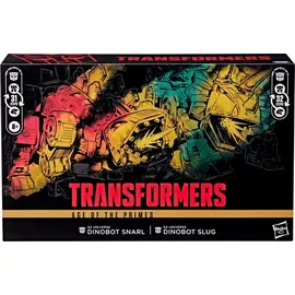 Hasbro Transformatoren Age of the Primes Leader Class Actionfiguren 2er-Pack G2 Universe Dinobots Snarl Slug 19 cm