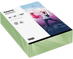 tecno DIN A5 Farbiges Papier Grün 80 g/m2 Glatt 500 Blatt