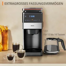 Krups Grind Aroma XL Filterkaffeemaschine KM8428 Glas