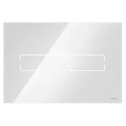 TECE Mini Abdeckplatte Glas weiß 9820369 Gl. we gl, für WC-Betätigungsplatte
