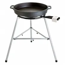 Paella World - Gusspfannen Set 5 Brenner Mit Paella-pfanne Gusseisen Ø 60/80 Cm Gastronomie/catering