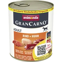 Animonda GranCarno Hunde Nassfutter mit Rind + Huhn 6 x 800 g