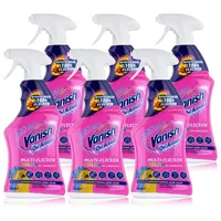 VANISH Vanish Oxi Action Multi-Flecken Color 750ml mit Farbschutz (6er Pack) Spezialwaschmittel