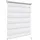 Woltu Doppelrollo 90 x 220 cm Zebra/weiß
