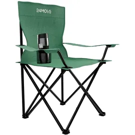 24move Campingstuhl 2er Set Grün