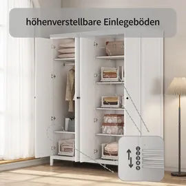 OTTO home Kleiderschrank Borkum 166 x 200 x 52 cm Weiß