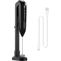 LuminaVerde milchaufschäumer elektrisch, milchaufschäumer stab, milchaufschäumer USB, rührstab, elektrischer milchaufschäumer mit led Display 3 Stufen