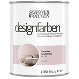 SCHÖNER WOHNEN-Farbe Wandfarbe Designfarbe  (Dezentes Kristallrosa, Matt, 1 l, Konservierungsmittelfrei)