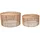 Kave Home Couchtisch Elmima 2er Set Rattan & Geflecht Beige Natur