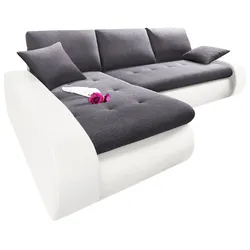 TRENDMANUFAKTUR Ecksofa »Indie, L-Form«, wahlweise XL oder XXL TRENDMANUFAKTUR weiß/anthrazit
