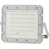 V-Tac VT-80W-W 7842 LED-Flutlichtstrahler, Solarmodul 19 w Neutralweiß Weiß