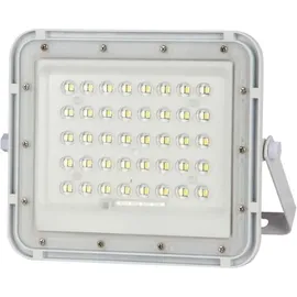 V-Tac VT-80W-W 7842 LED-Flutlichtstrahler, Solarmodul 19 w Neutralweiß Weiß