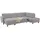 Home Affaire Wohnlandschaft HOME AFFAIRE "Palmera U-Form, B: 308 cm", silber, B:308cm H:89cm T:212cm, 100% Polyester;Struktur (100% Polyester);Luxus-Microfaser in Lederoptik (100% Polyester), Sofas, Wohnlandschaft, optional Bettfunktion & Bettkasten, Federkern