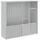 vidaXL Vogelkäfig Voliere Grau 215 x 78 x 200 cm
