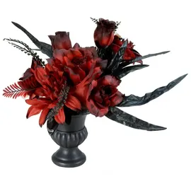 Europalms Halloween Tischdeko 28 cm rot/schwarz