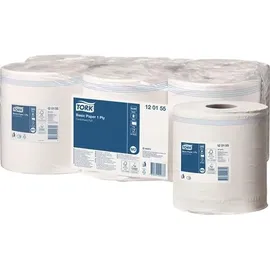 TORK 120155 1-lagig,unperforiert weiß L300ca.mxB200ca.mm 6x1 Rl.
