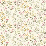 Rasch Textil Rasch Selbstklebende Vliestapete Daisy 6,00x0,53m Blumen bunt - weiss