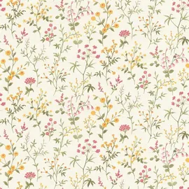 Rasch Textil Rasch Selbstklebende Vliestapete Daisy 6,00x0,53m Blumen bunt - weiss