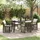 vidaXL Garten Essset 5-tlg. Braun