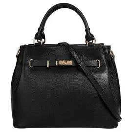 Samantha look Henkeltasche Leder Black