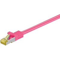 Goobay Patchkabel, Cat6a/Cat7, S/FTP, RJ-45/RJ-45, 1m, magenta (91587)