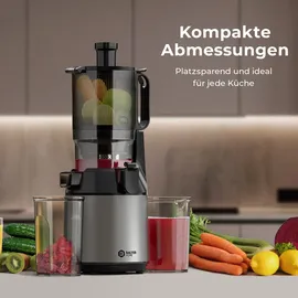 Balter Home Balter Entsafter Slow Juicer, Große 135MM Öffnung, 300 Watt, Entsafter für Gemüse und Obst, Früchte, Saftpresse, BPA Frei, leise