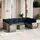 vidaXL Garten-Lounge-Set 10-tlg. grau Polyrattan